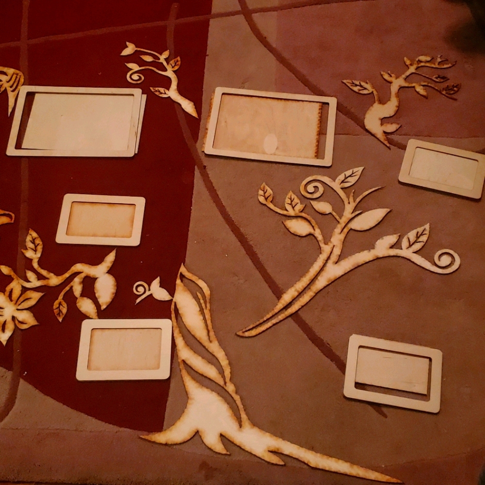 Family tree wood decoration